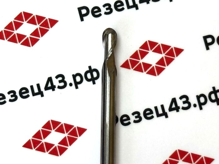 Сферическая фреза R2 D4-D4-75 2Z, алюминий (HRC55)