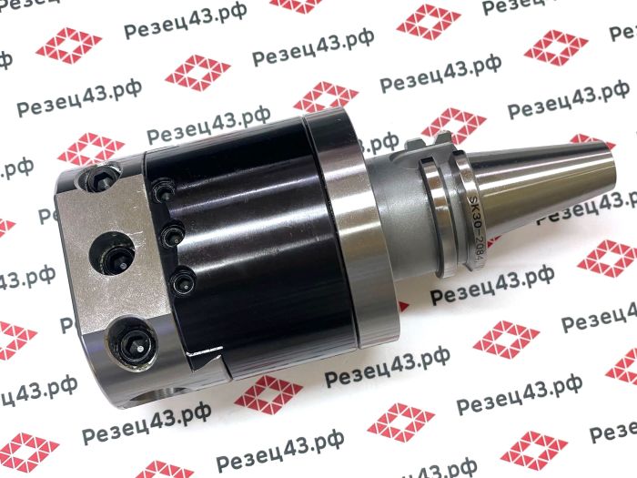 Расточная головка SK30 NBH2084 с набором резцов SBJ 8 шт под сменные пластины, в кейсе (РИНРГРSK30-NBH2084-8pcs (П2))