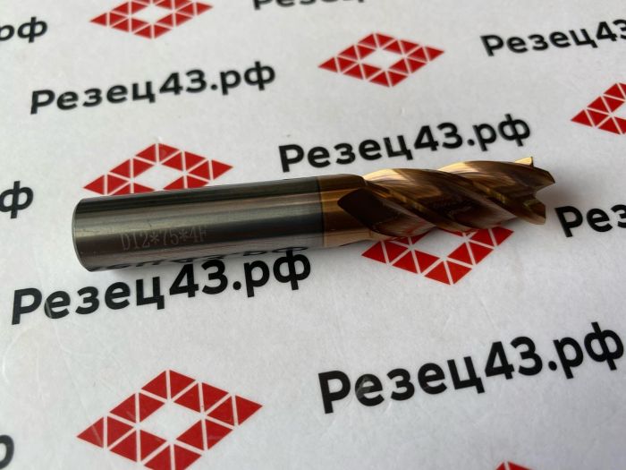 Концевая фреза D12-D12-75mm 4Z, сталь (HRC55)