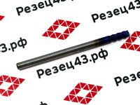 Концевая фреза с закруглённым углом режущей кромки R0.5 D3-D3-50 4Z, сталь (HRC65)