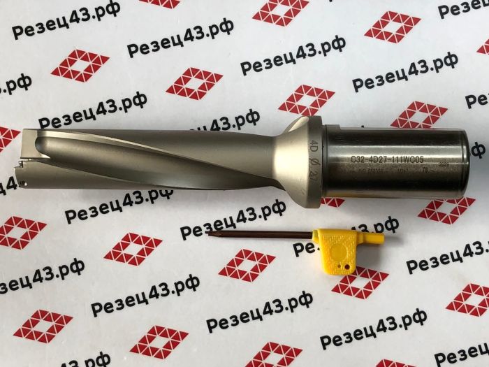 Корпусное сверло WC-27-C32-4D со сменными пластинами WC**