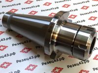 Цанговый патрон NT50 для цанг ER40 под штревель, шпильку, вылет 80 мм (NT50-ER40-80)