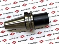 Оправка переходная (адаптер) с конуса BT40 (ISO40, 7:24) на конус Морзе 3, вылет 75 мм (резьба) BT40-MTB3-75 (П2)