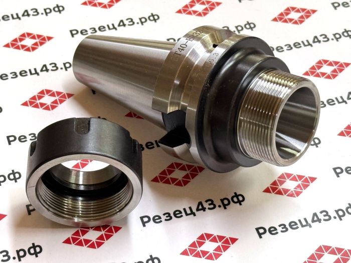 Цанговый патрон BT40 с ключом и набором цанг ER32 в кейсе (BT40-ER32-18PCS)
