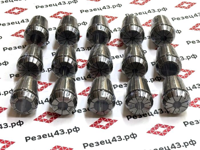 Цанговый патрон SK40 с ключом и набором цанг ER25 в кейсе (SK40-ER25-15PCS)