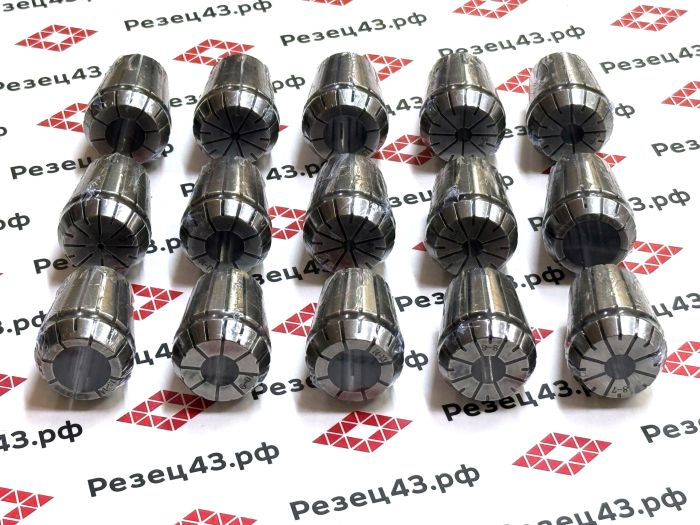 Цанговый патрон NT40 с ключом и набором цанг ER25 в кейсе (NT40-ER25-15PCS)