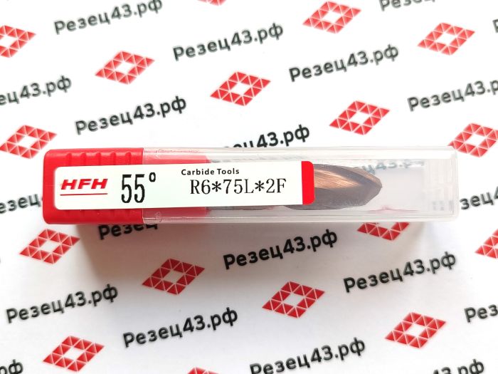 Сферическая фреза R6 D12-D12-75 2Z, сталь (HRC55)
